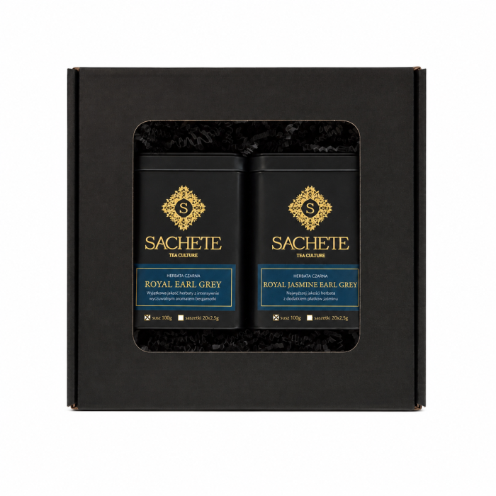 Zestaw prezentowy dwóch herbat Royal Earl Grey